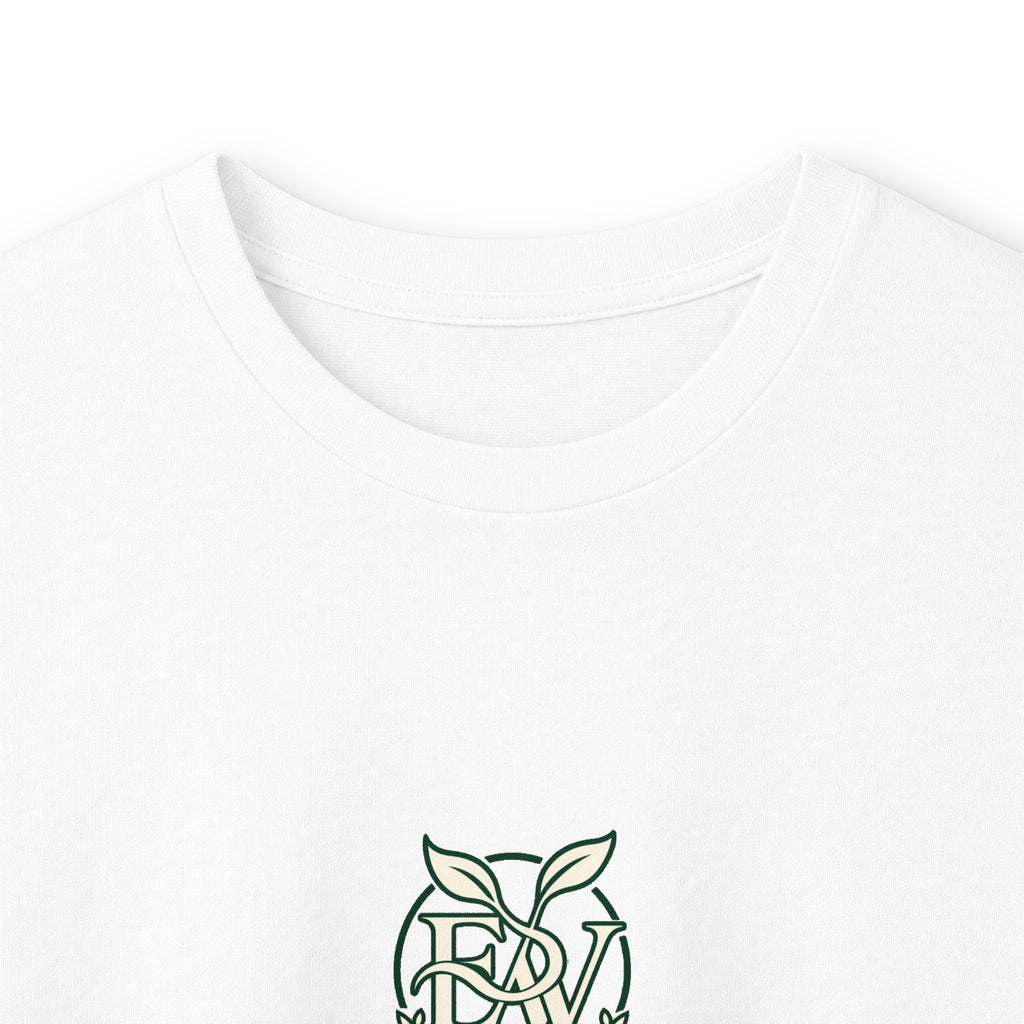 EverAfterWear Core long-sleeve tee - product mockup with gold streetwear design - alternate view