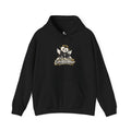 EverAfterWear Retro Cartoon Hoodie — Winged Character Logo hoodie - product mockup with gold streetwear design