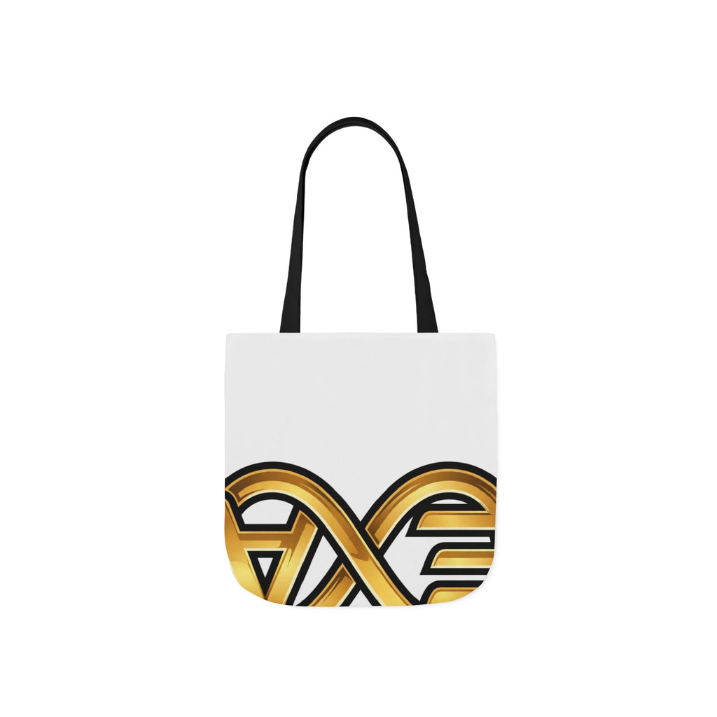 EverAfterWear HERO Crown Logo Men's tote bag - product mockup with gold streetwear design - alternate view