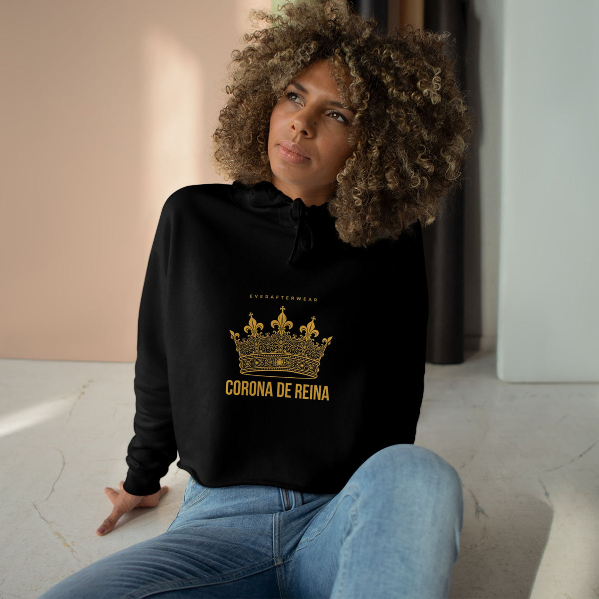 EverAfterWear Corona De Reina Women's Cropped Hoodie
