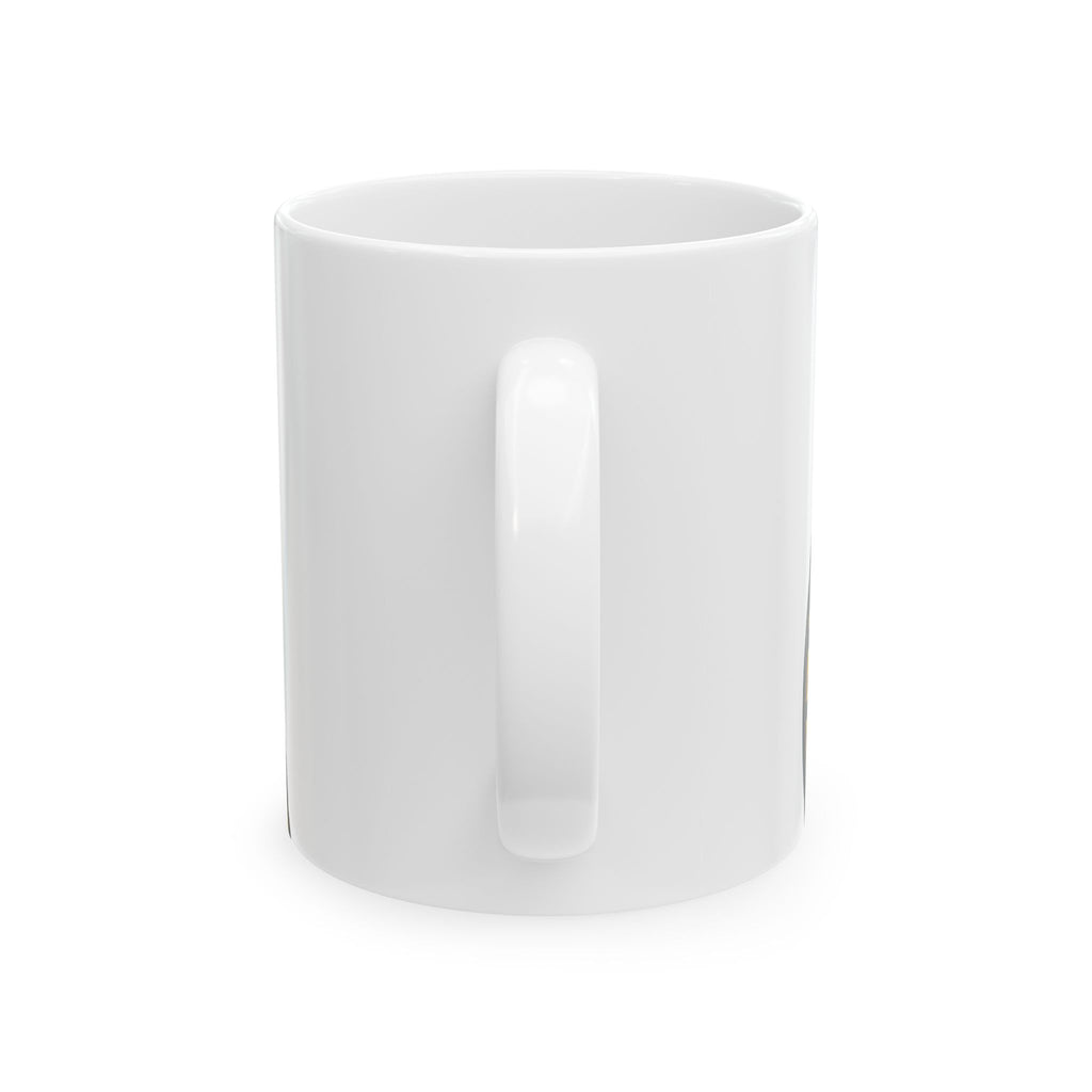 EverAfterWear HERO Crown Logo Men's mug - ceramic coffee mug mockup with gold streetwear design - alternate view