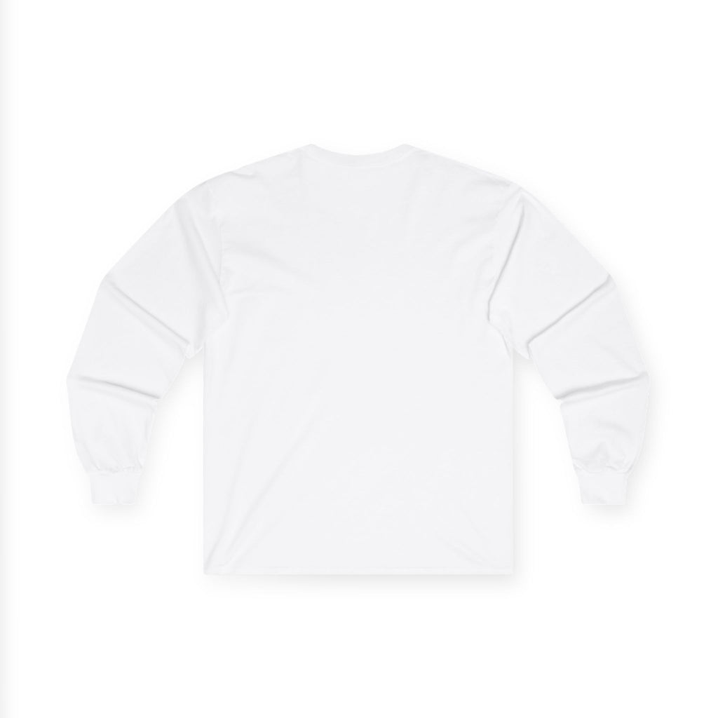 EverAfterWear Signature EW long-sleeve tee - product mockup with gold streetwear design - alternate view