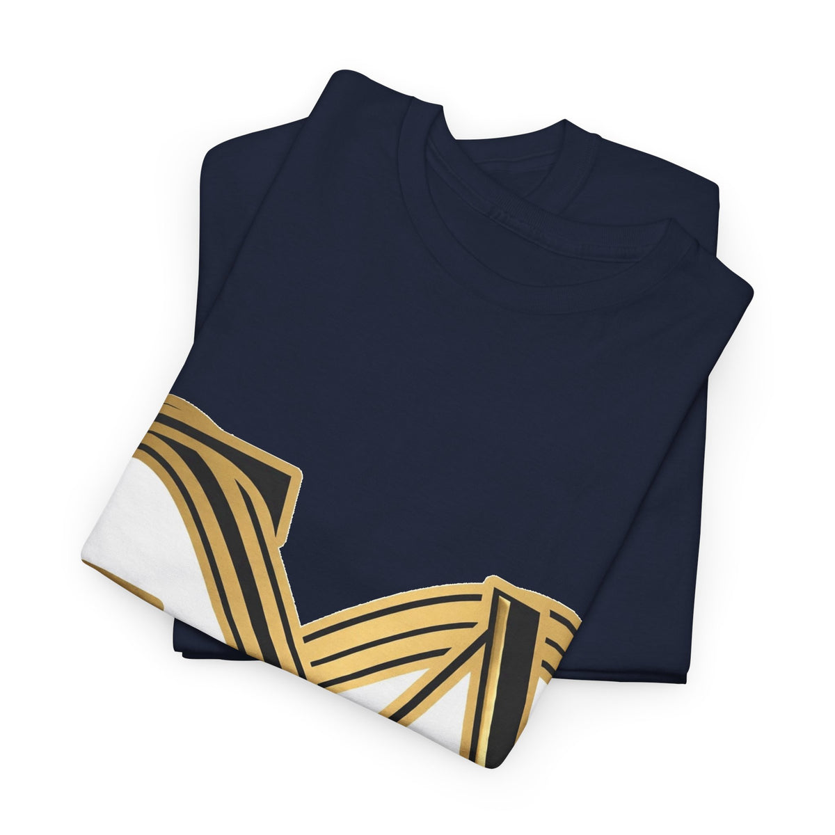 EverAfterWear Infinity EA Monogram tee - product mockup with gold streetwear design - alternate view