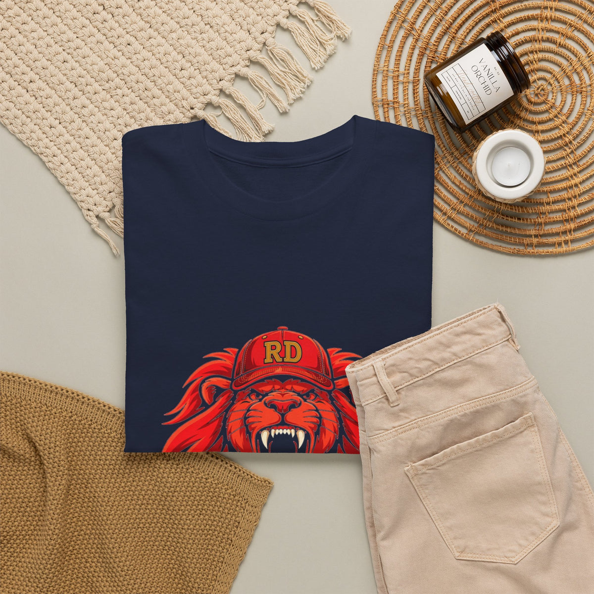 EverAfterWear León BEISBOL RD Unisex Heavy Cotton Tee – Dominican Baseball Graphic T-Shirt