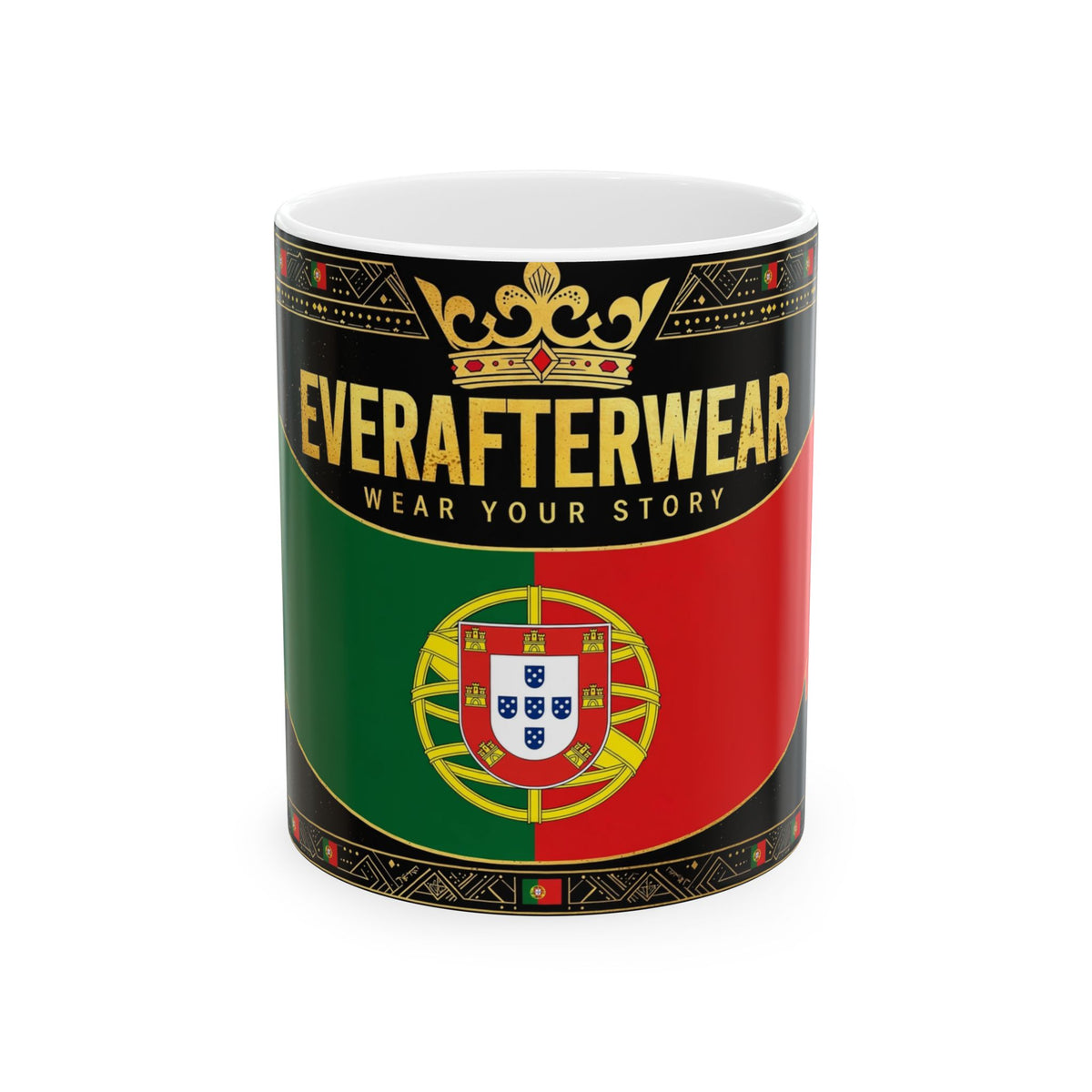 EverAfterWear Portugal Flag Mug
