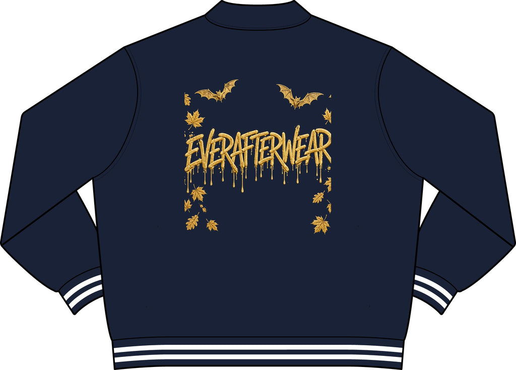 EverAfterWear Gold Drip Varsity Jacket