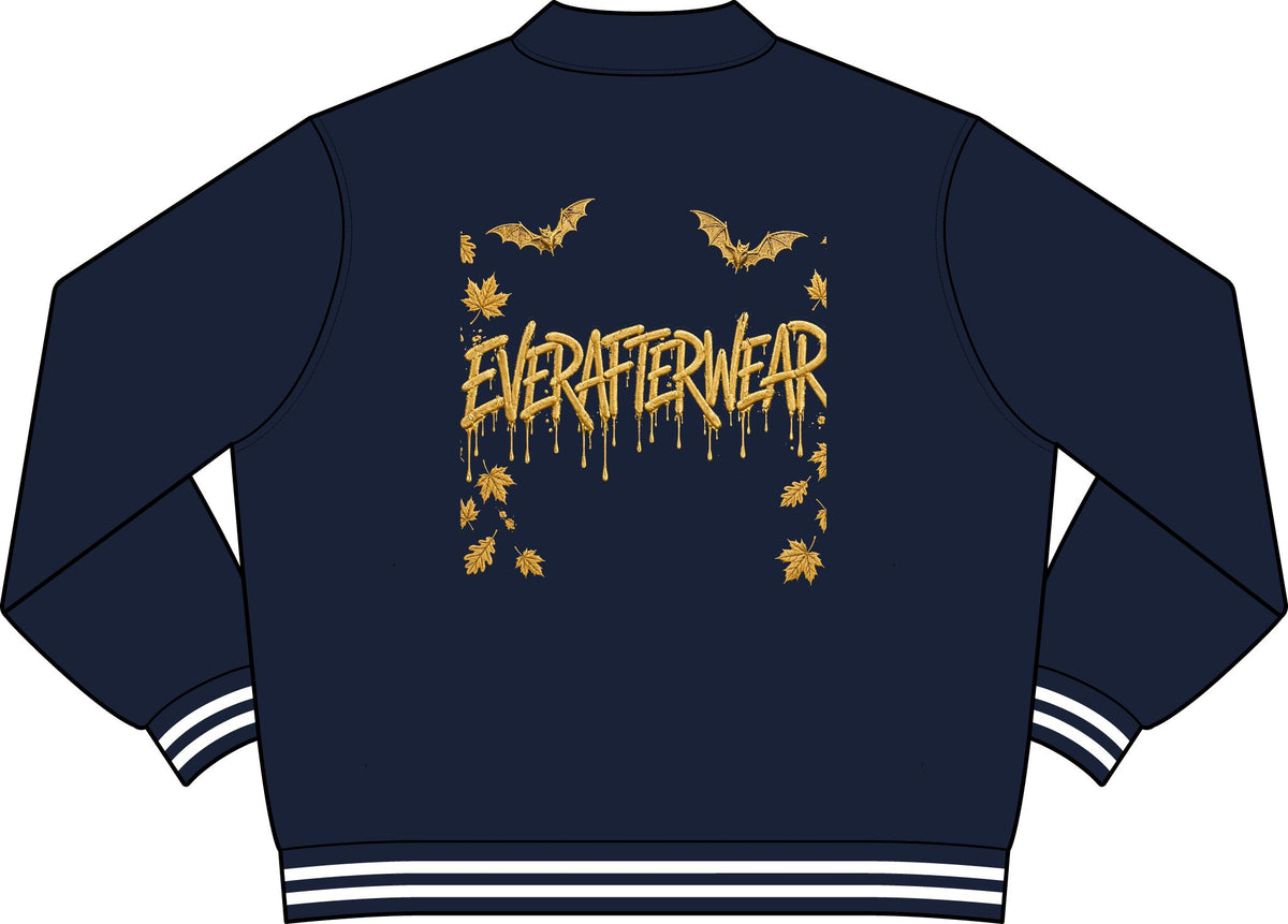 EverAfterWear Gold Drip Varsity Jacket