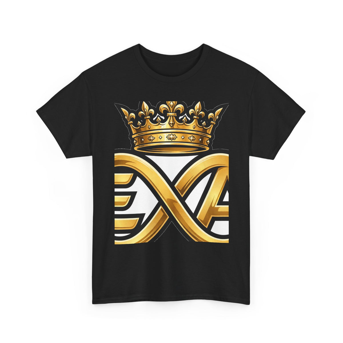 EverAfterWear HERO Crown Logo Men's tee - product mockup with gold streetwear design - alternate view