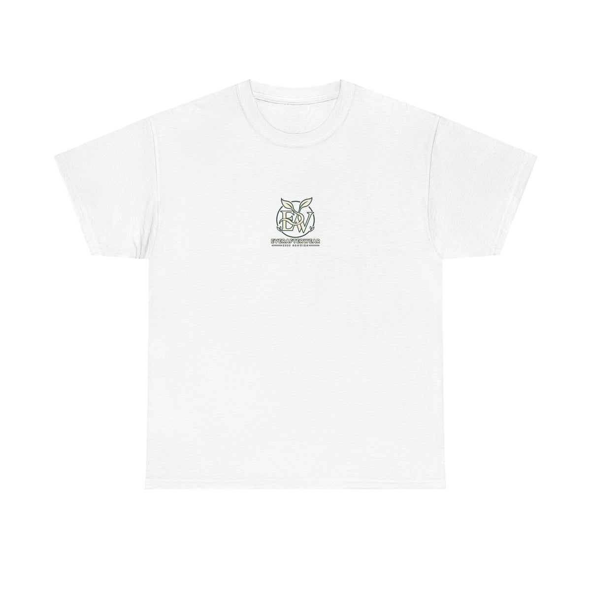 EverAfterWear Everyday Logo tee - product mockup with gold streetwear design