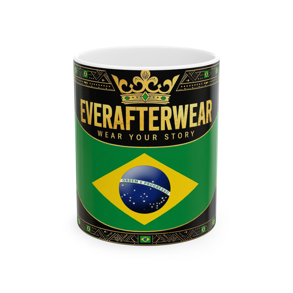 EverAfterWear Brazil Flag Mug