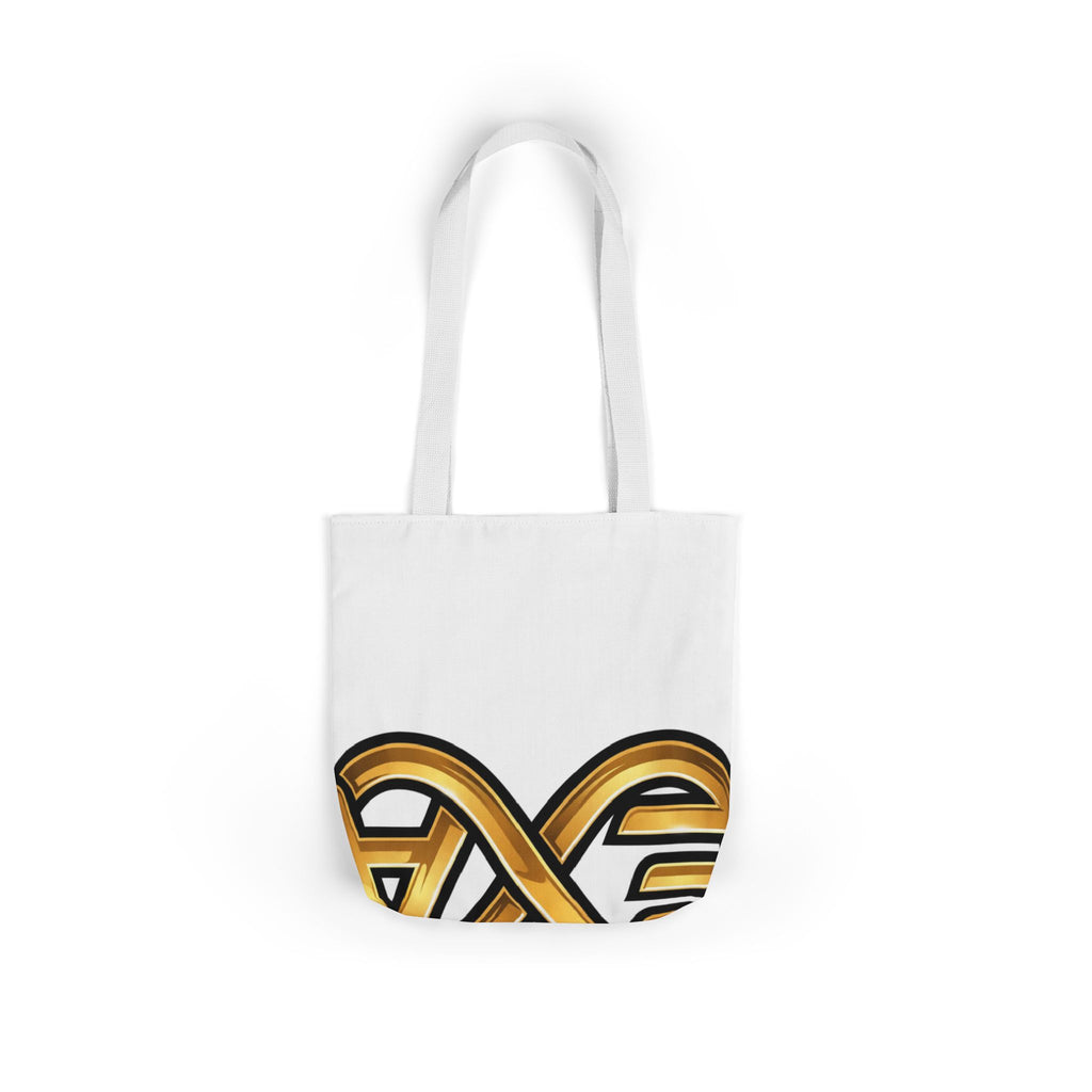 EverAfterWear HERO Crown EA Logo tote bag - product mockup with gold streetwear design - alternate view
