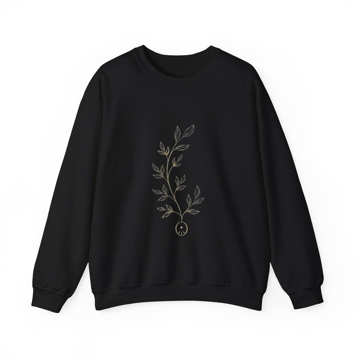 EverAfterWear Laurel Women's sweatshirt - product mockup with gold streetwear design - alternate view