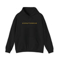 EverAfterWear Gold Wordmark hoodie - product mockup with gold streetwear design