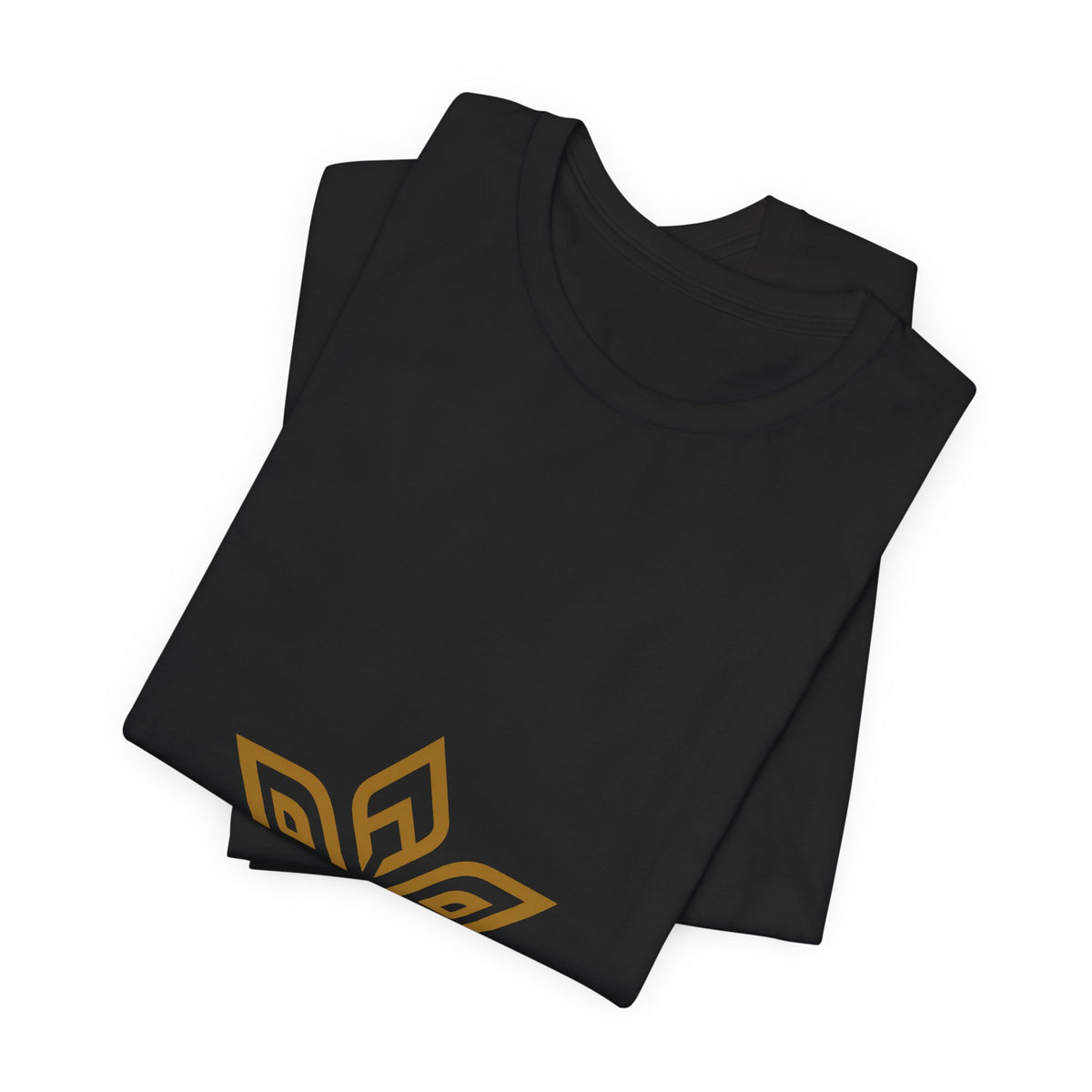 EverAfterWear Gold Crown tee - product mockup with gold streetwear design - alternate view