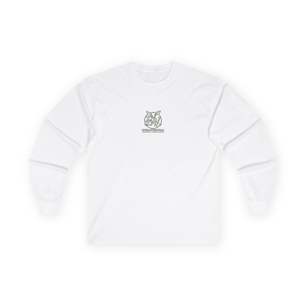 EverAfterWear Core long-sleeve tee - product mockup with gold streetwear design