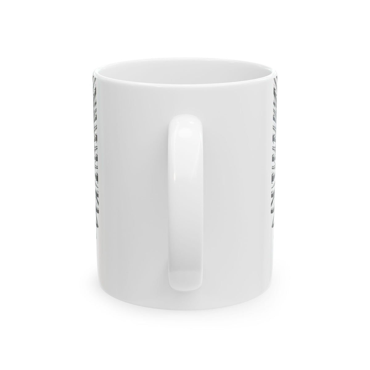 EverAfterWear Legacy Wings Crown Men's mug - ceramic coffee mug mockup with gold streetwear design - alternate view