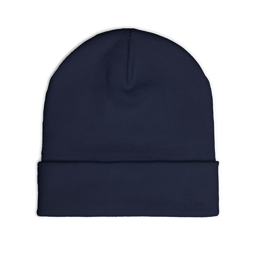 EverAfterWear HERO Crown Logo Men's beanie - headwear mockup with gold streetwear design - alternate view