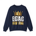 EverAfterWear Legacy Over Likes Men's sweatshirt - product mockup with gold streetwear design - alternate view