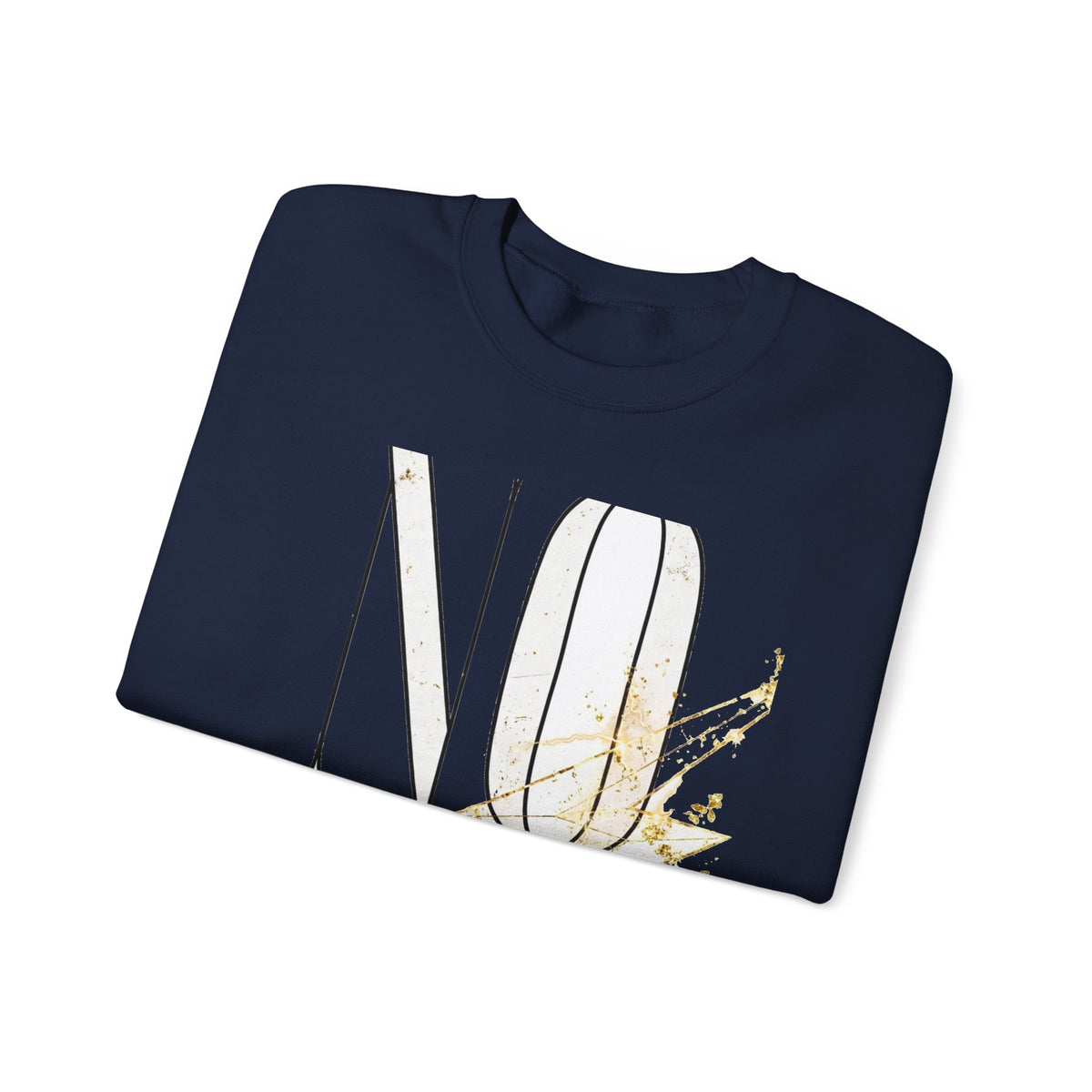 EverAfterWear No Shortcuts Women's sweatshirt - product mockup with gold streetwear design - alternate view