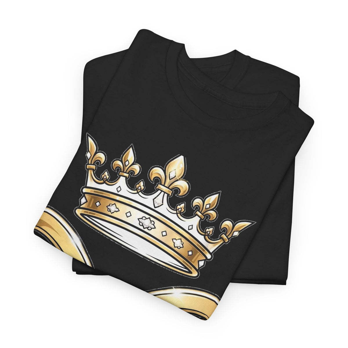 EverAfterWear HERO Crown Logo Refined Women's tee - product mockup with gold streetwear design - alternate view