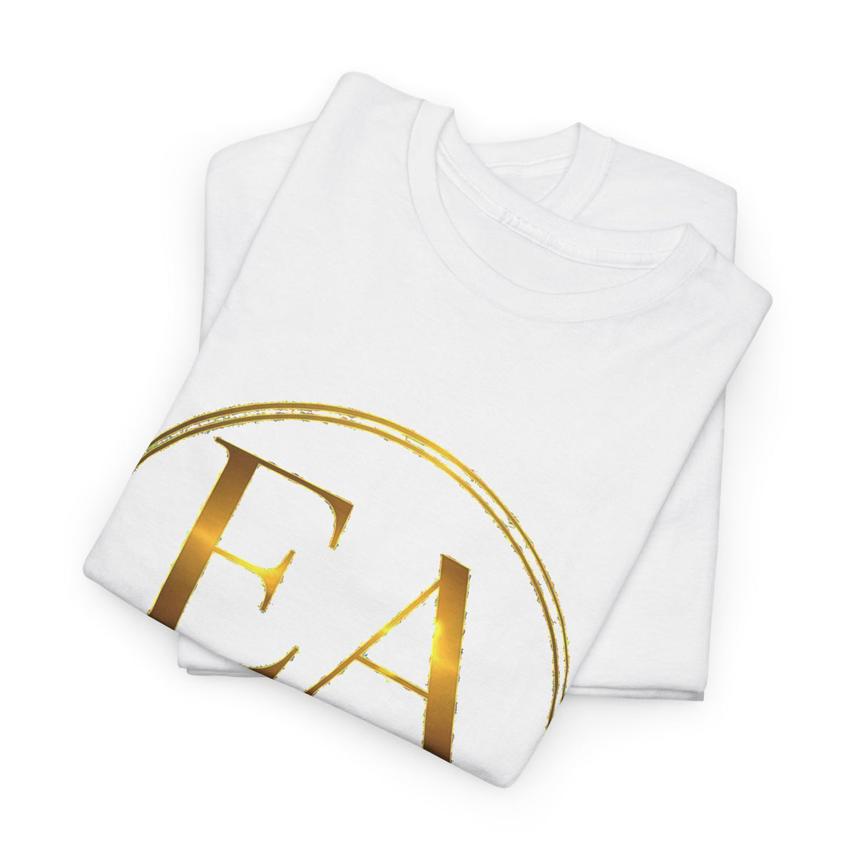 EverAfterWear Golden Chain Infinity Women's tee - product mockup with gold streetwear design - alternate view