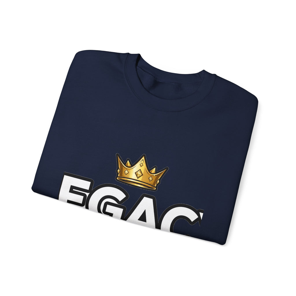 EverAfterWear Legacy Over Likes sweatshirt - product mockup with gold streetwear design - alternate view
