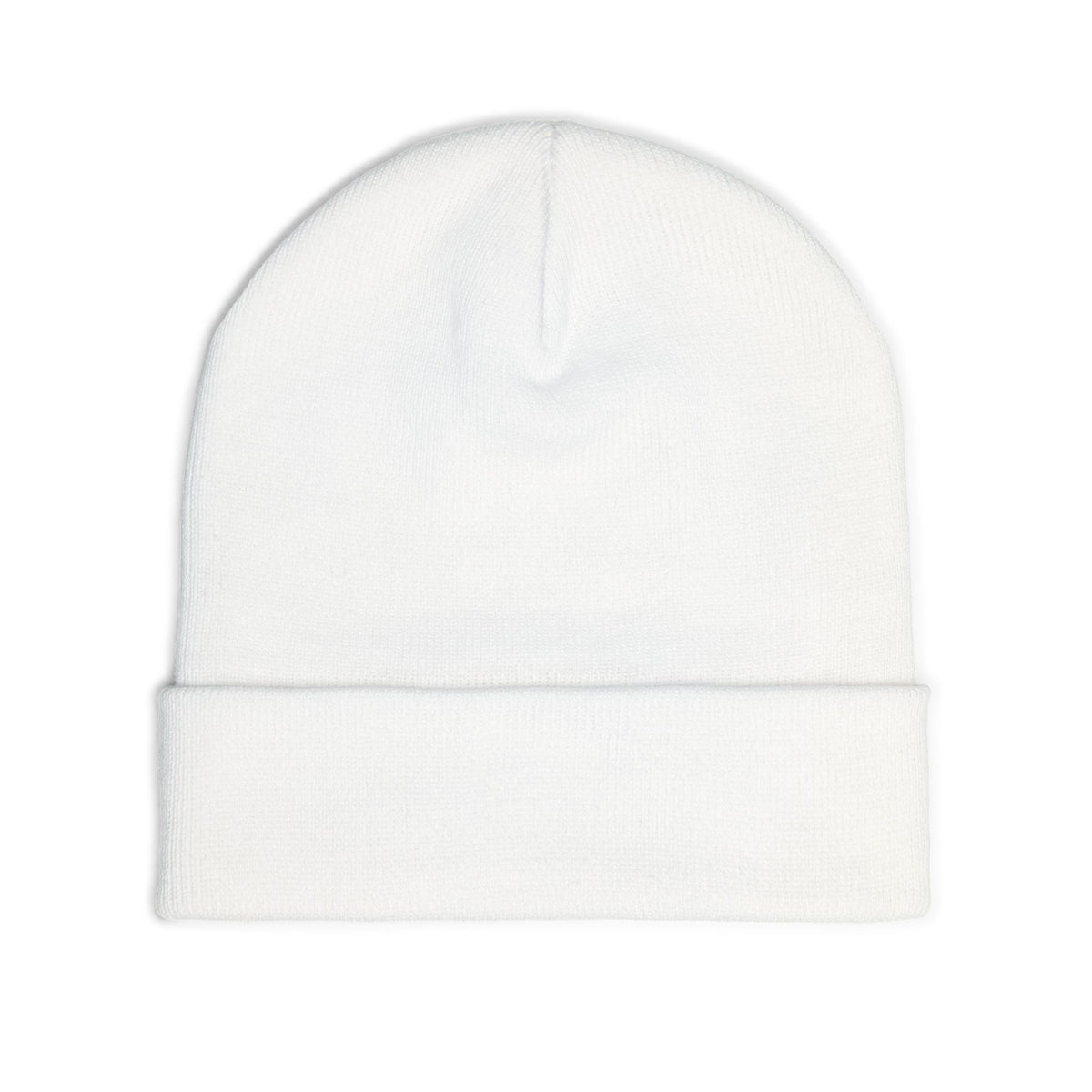 EverAfterWear HERO Crown EA Logo beanie - headwear mockup with gold streetwear design - alternate view