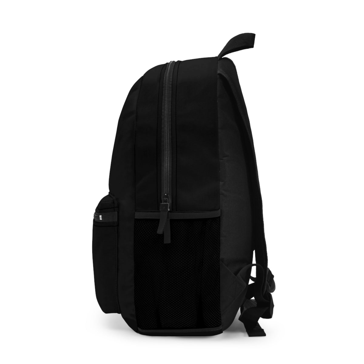 EverAfterWear Halloween Moon backpack - product mockup with gold streetwear design - alternate view