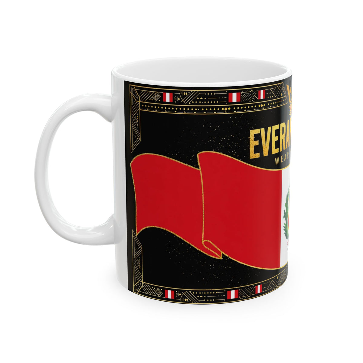 EverAfterWear Peru Flag Mug