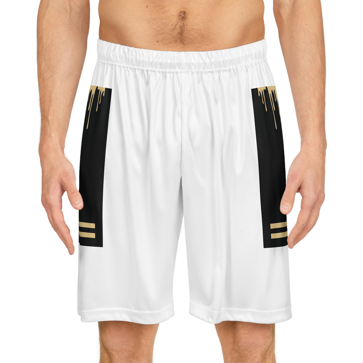 EverAfterWear Gold Drip Basketball Shorts