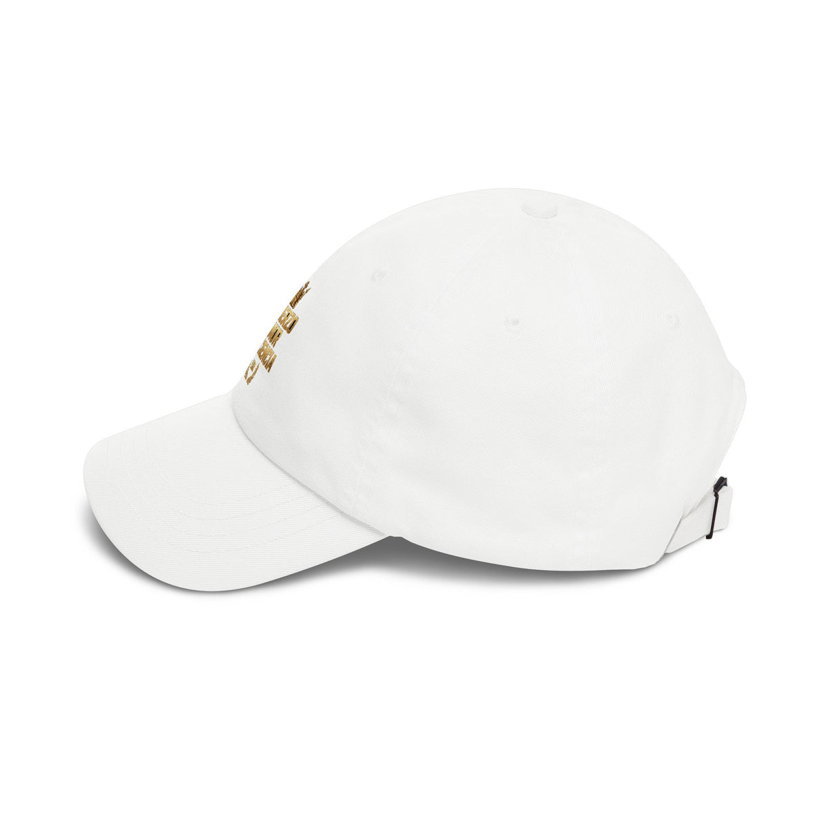 EverAfterWear Esfuerzo Temor y Paciencia Classic Dad Cap – Gold Crown Streetwear Hat