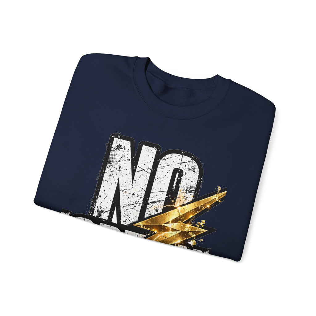 EverAfterWear No Shortcuts sweatshirt - product mockup with gold streetwear design - alternate view
