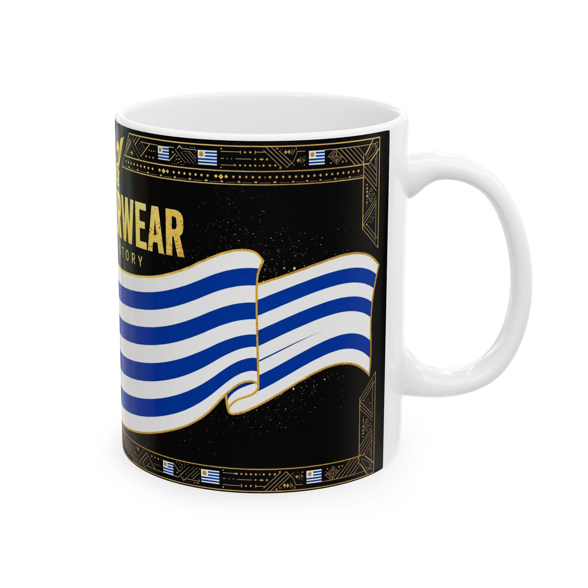 EverAfterWear Uruguay Flag Mug
