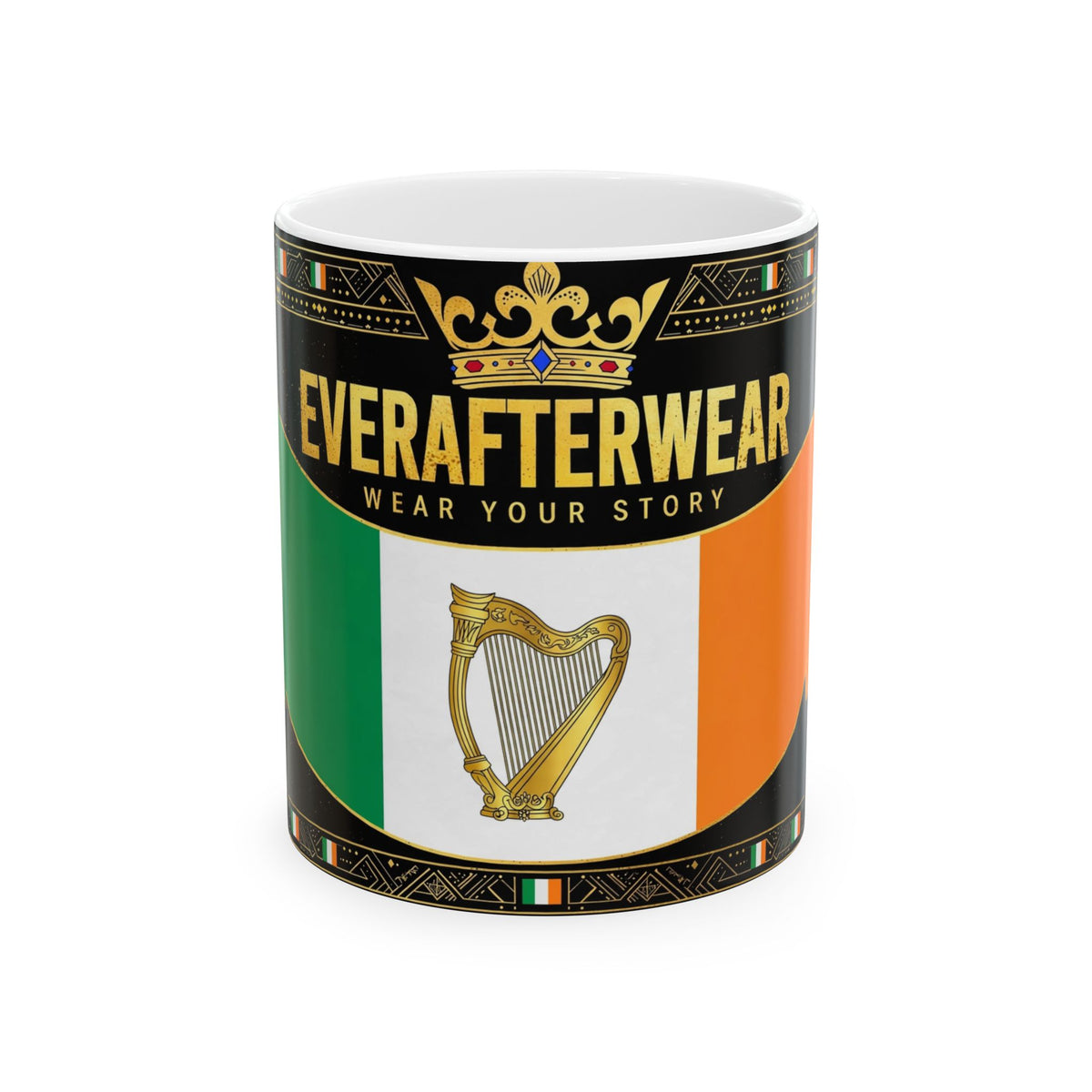 EverAfterWear Ireland Flag Mug