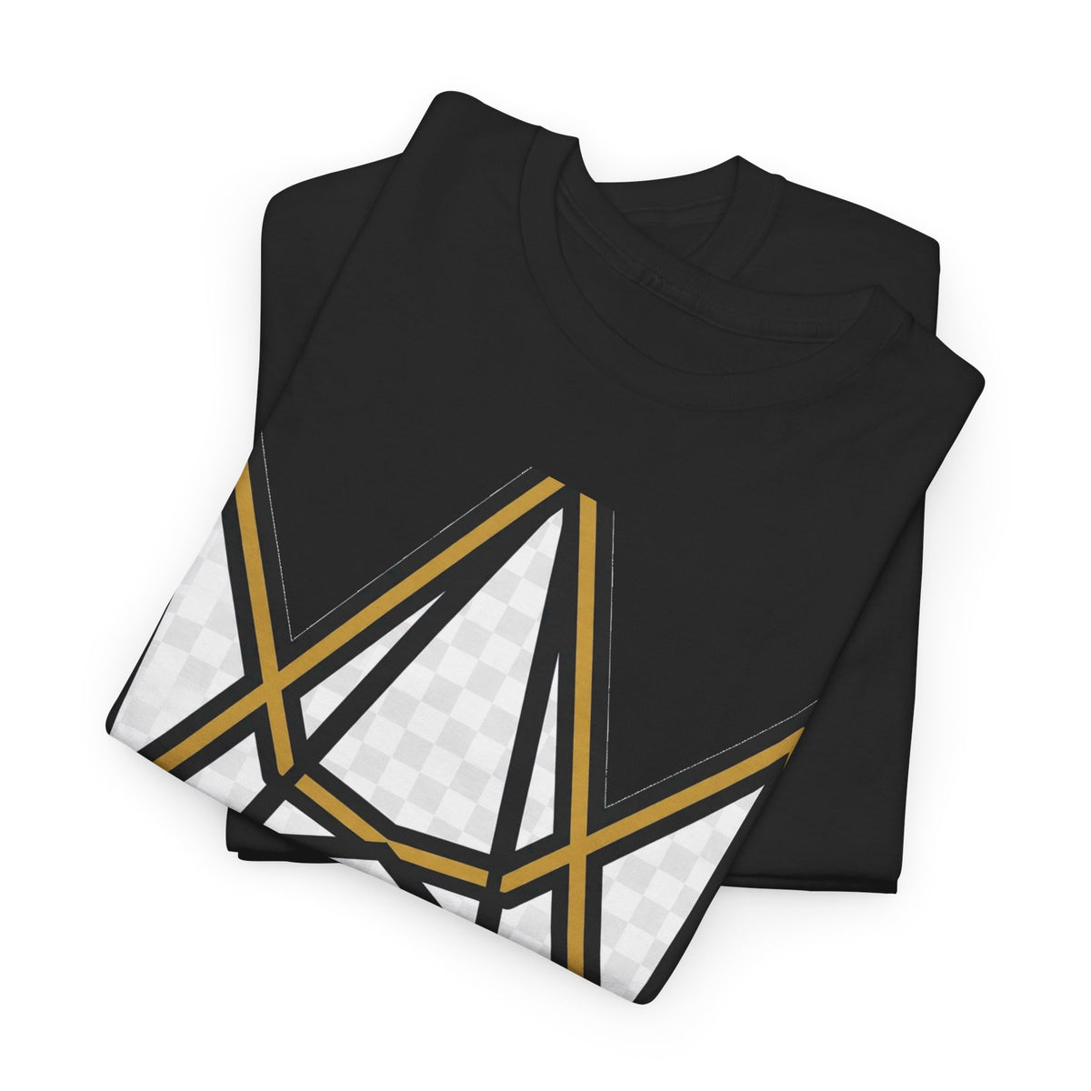 EverAfterWear EA Crown Monogram Men's tee - product mockup with gold streetwear design - alternate view