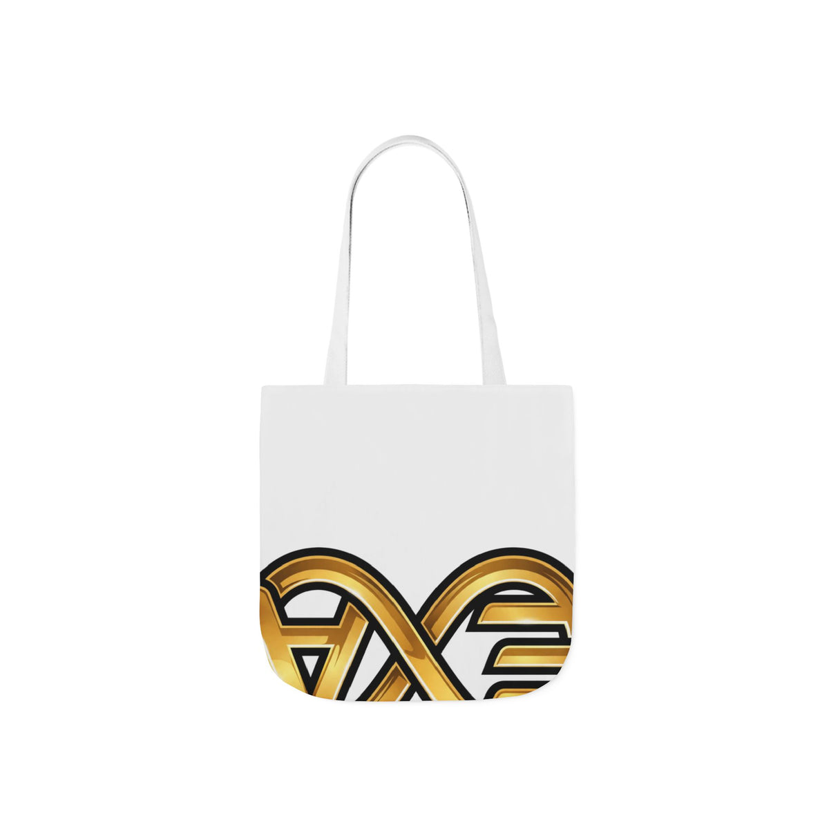 EverAfterWear HERO Crown EA Logo tote bag - product mockup with gold streetwear design - alternate view