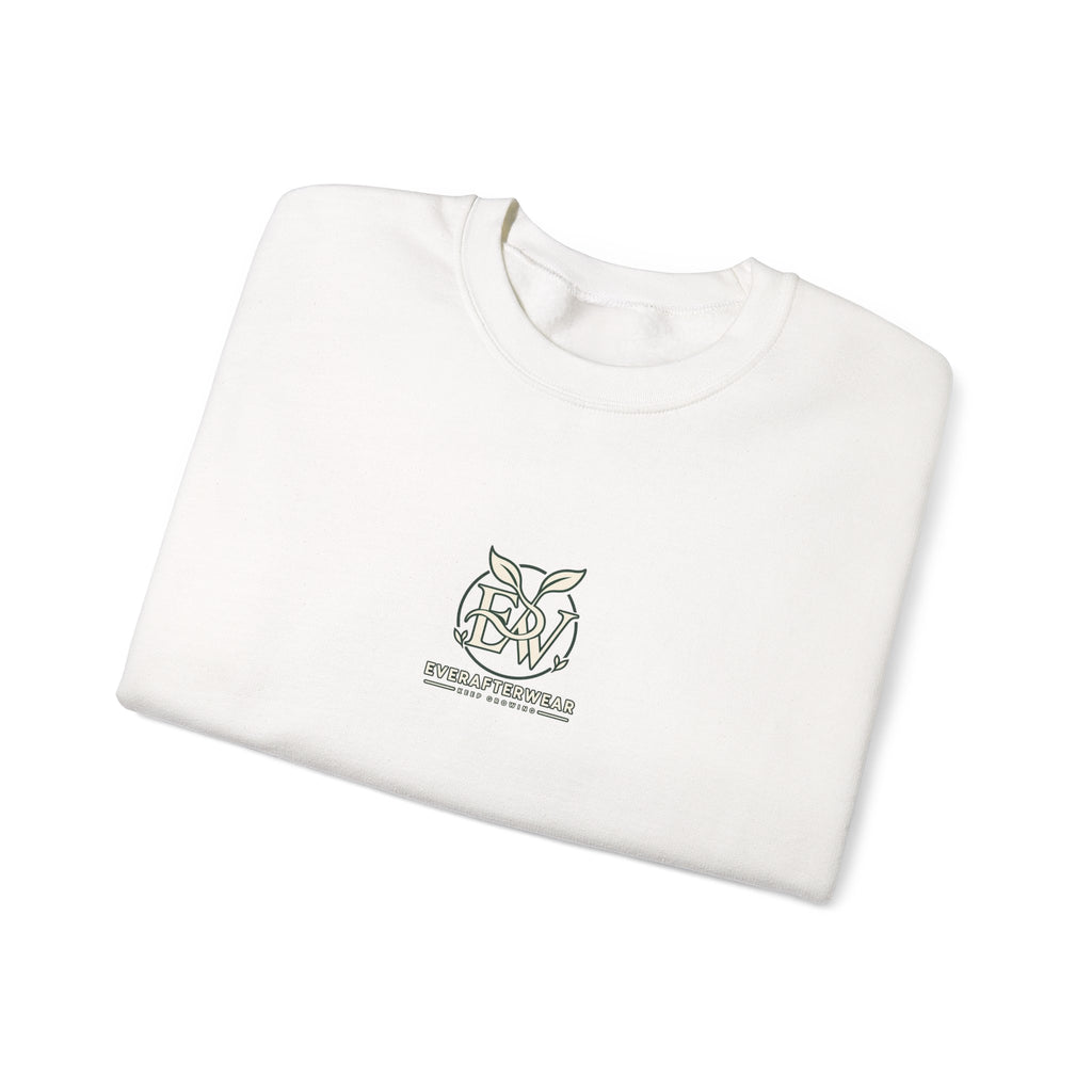 EverAfterWear Signature EW sweatshirt - product mockup with gold streetwear design - alternate view