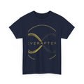 EverAfterWear Double Infinity EverAfter Women's tee - product mockup with gold streetwear design - alternate view