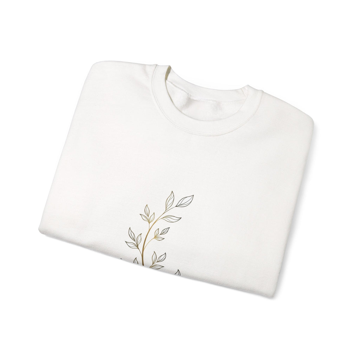 EverAfterWear Laurel sweatshirt - product mockup with gold streetwear design - alternate view