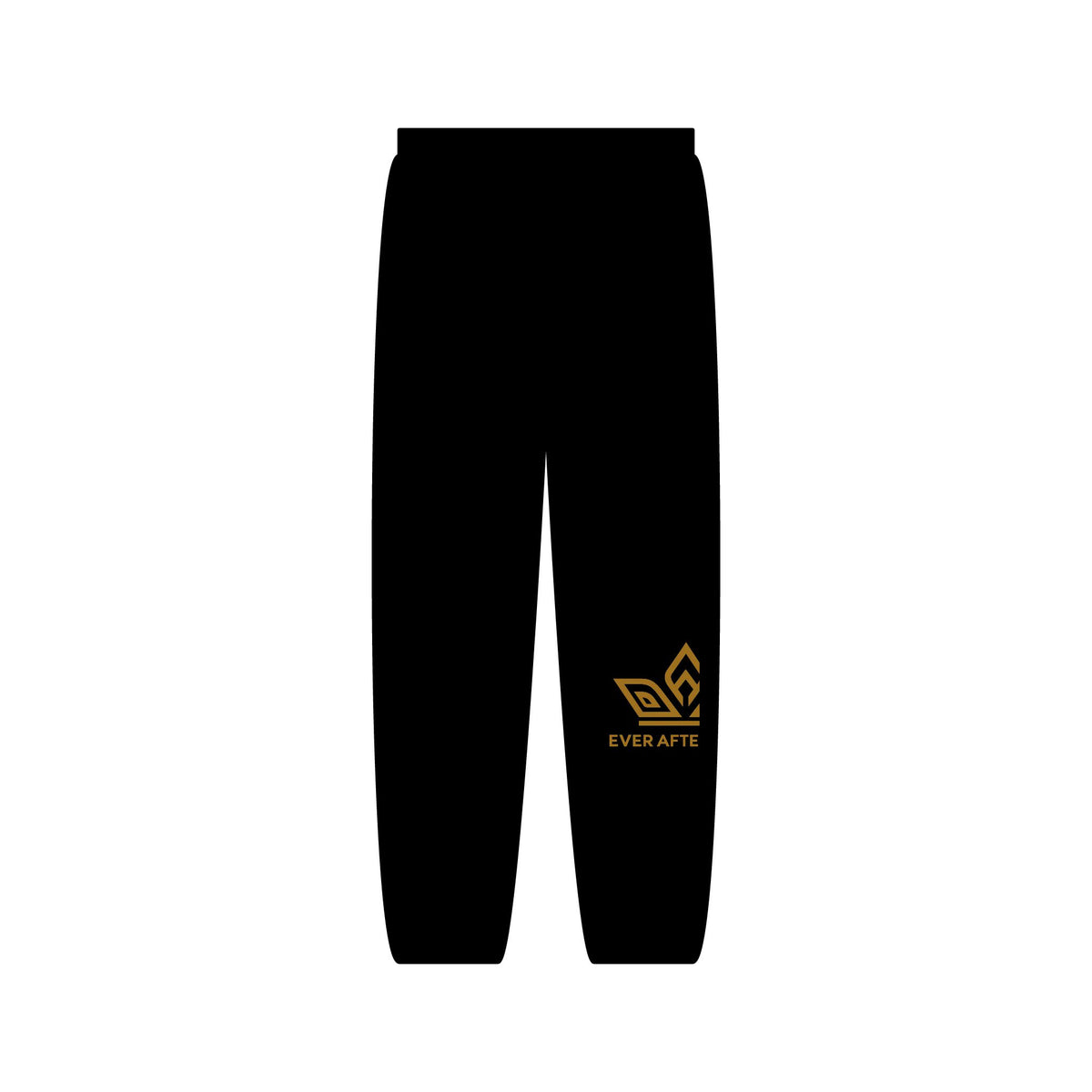 EverAfterWear Gold Crown joggers - product mockup with gold streetwear design