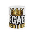 EverAfterWear Legacy Over Likes Men's mug - ceramic coffee mug mockup with gold streetwear design