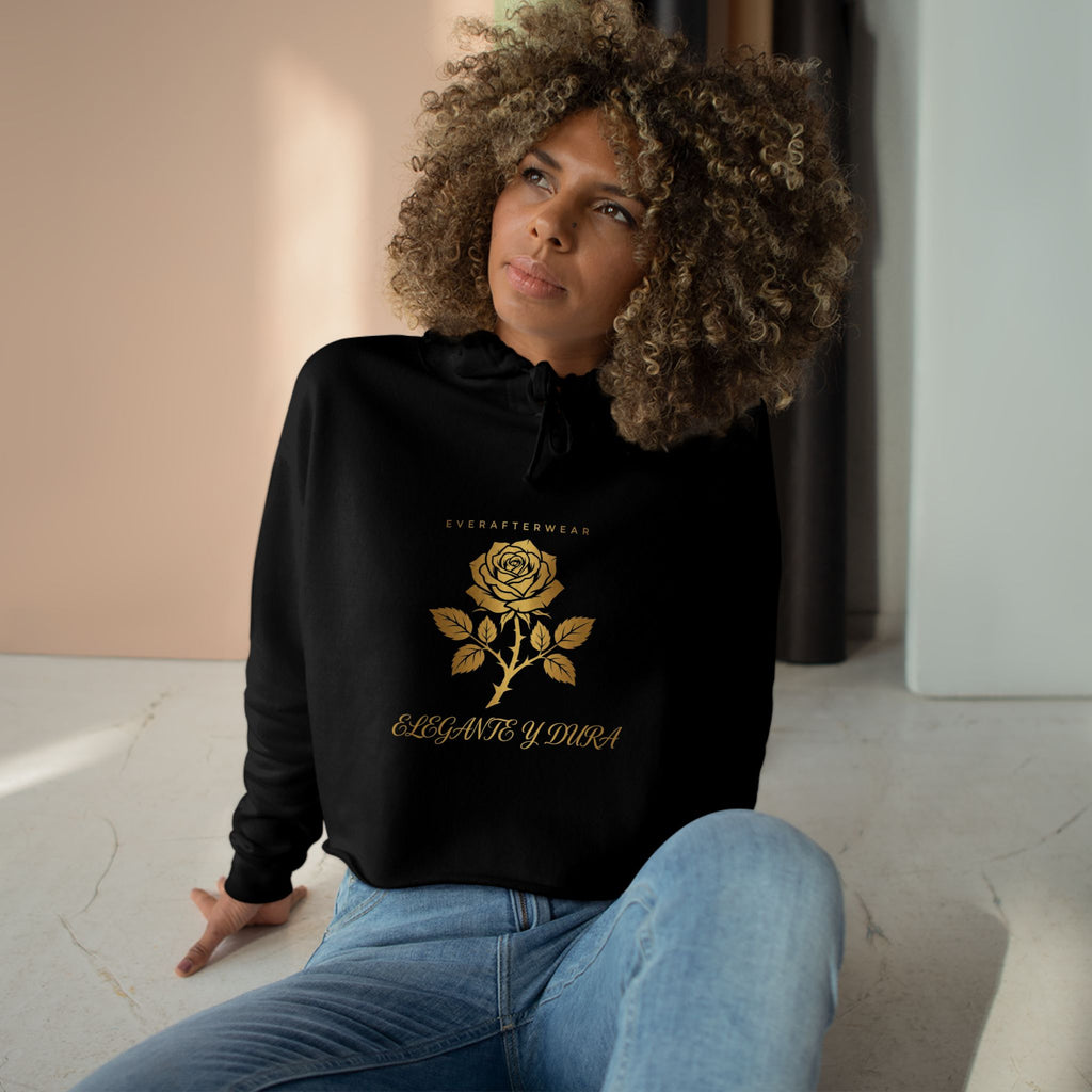 EverAfterWear Elegante Y Dura Women's Cropped Hoodie
