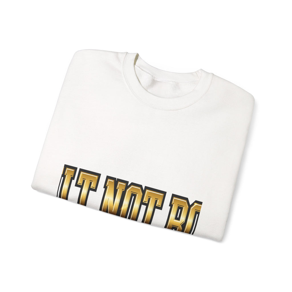 EverAfterWear Built Not Born sweatshirt - product mockup with gold streetwear design - alternate view