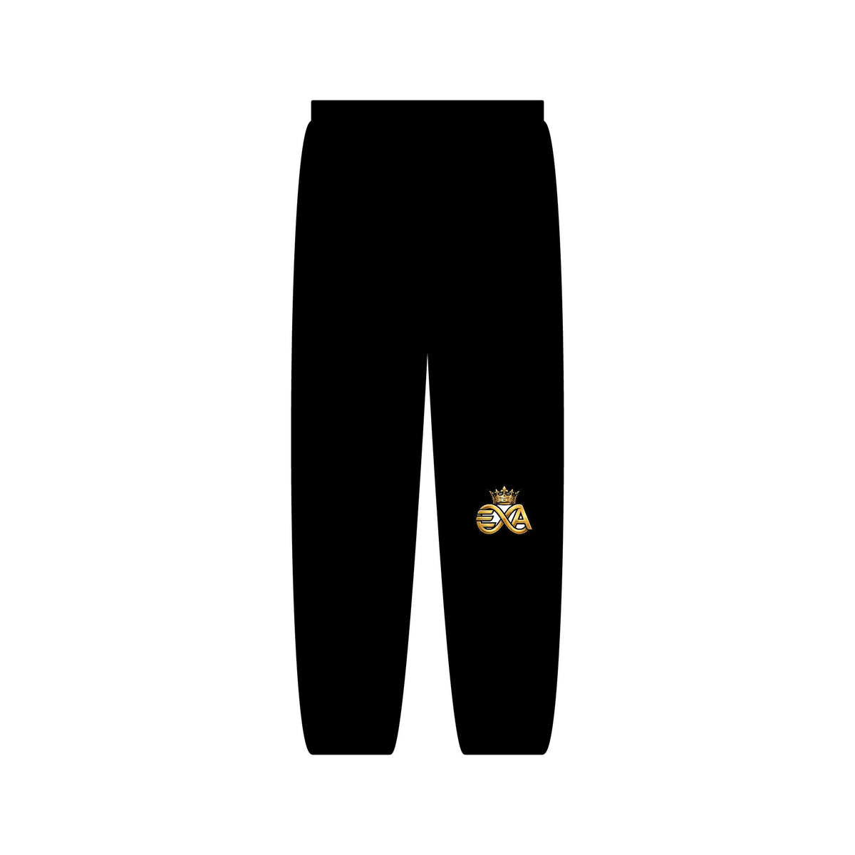 EverAfterWear HERO Crown Logo Men's sweatpants - product mockup with gold streetwear design - alternate view