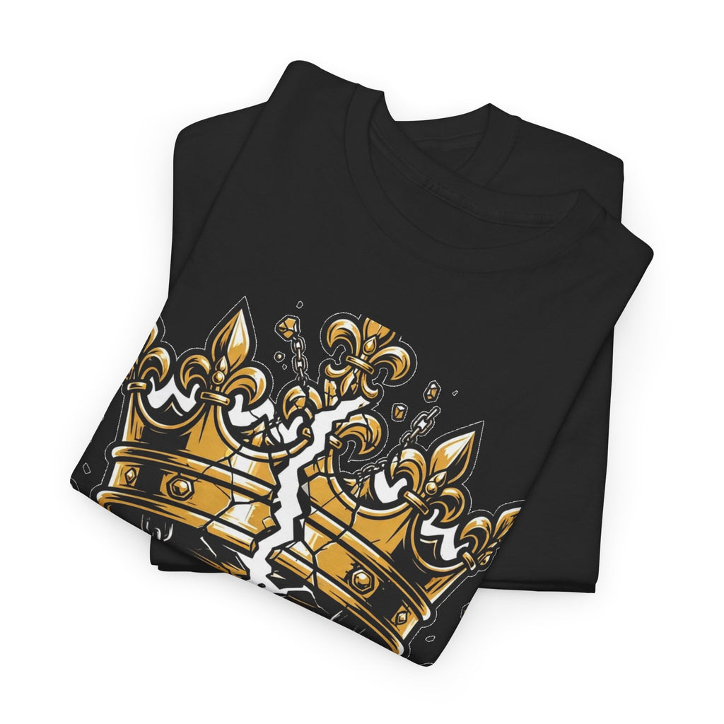 EverAfterWear Unbreakable Crown tee - product mockup with gold streetwear design - alternate view