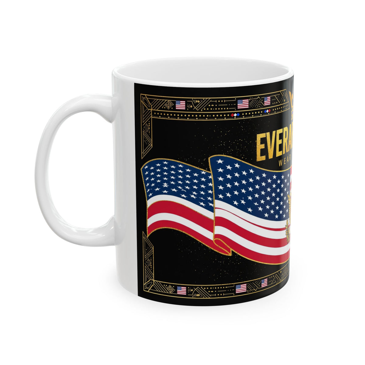 EverAfterWear USA Flag Mug
