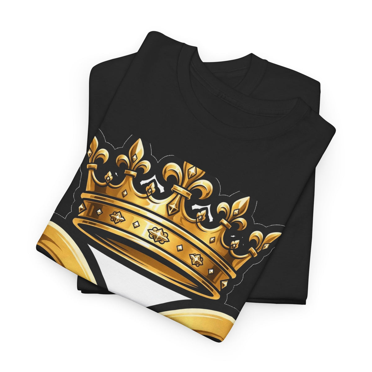 EverAfterWear HERO Crown Logo Men's tee - product mockup with gold streetwear design - alternate view