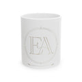 EverAfterWear EA Serif Women's mug - ceramic coffee mug mockup with gold streetwear design