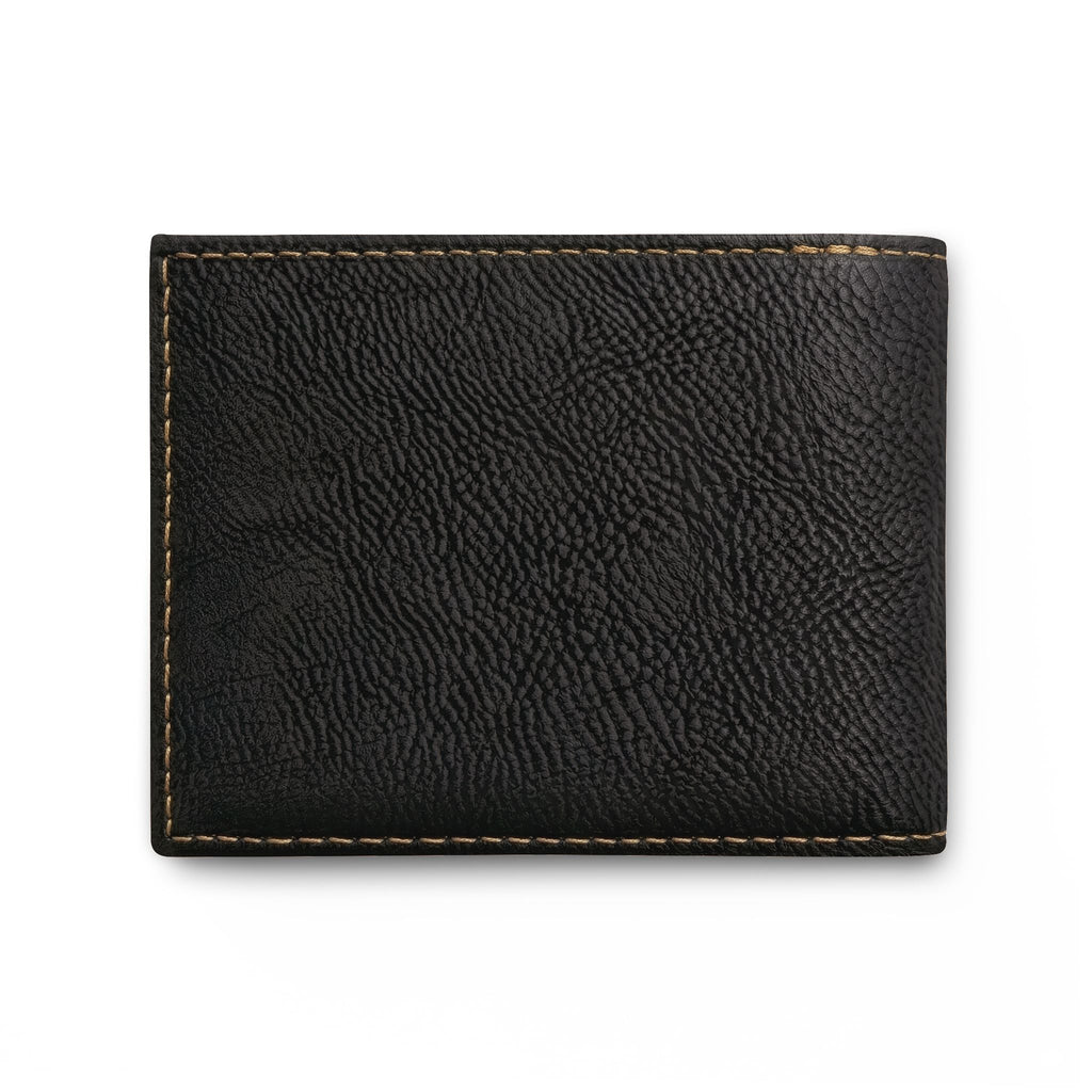 EverAfterWear Gold Moon wallet - product mockup with gold streetwear design - alternate view