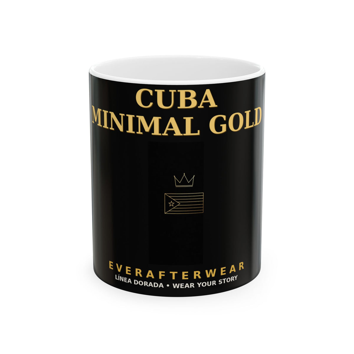 EverAfterWear Cuba Minimal Gold Mug